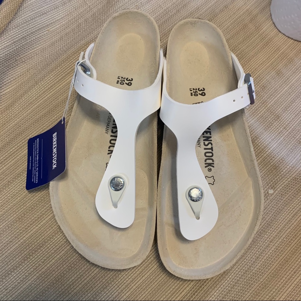 NEW Birkenstock Gizeh White  39
